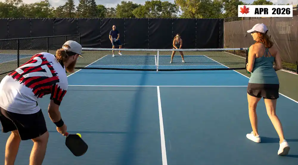 April 2026 pickleball activities Canada featuring spring tournaments across Ontario, British Columbia, Quebec, and Alberta